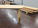 Eiken Deens ovale tafel Puglia met gebogen poten 220x100cm, Ophalen, 200 cm of meer, 50 tot 100 cm, Zo goed als nieuw