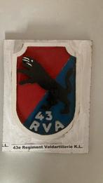 KNIL/KL 43e Regiment Veldartillerie, Verzamelen, Ophalen of Verzenden, Landmacht, Nederland, Embleem of Badge