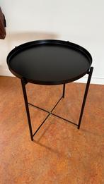 IKEA GLADOM zwarte Salontafel met dienblad 45x53cm, Huis en Inrichting, Tafels | Salontafels, Ophalen, Minder dan 50 cm, 50 tot 75 cm