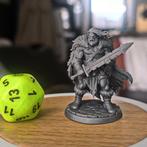 Dungeons & Dragons, D&D, HeroQuest, miniature barbarian male, Hobby en Vrije tijd, Ophalen of Verzenden