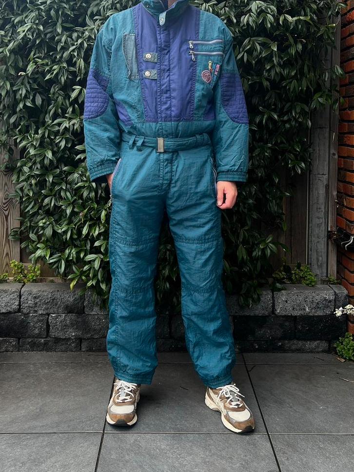 Vintage Retro Skipak L, Kleding | Heren, Wintersportkleding, Gedragen, Pak, Maat 52/54 (L), Ophalen of Verzenden