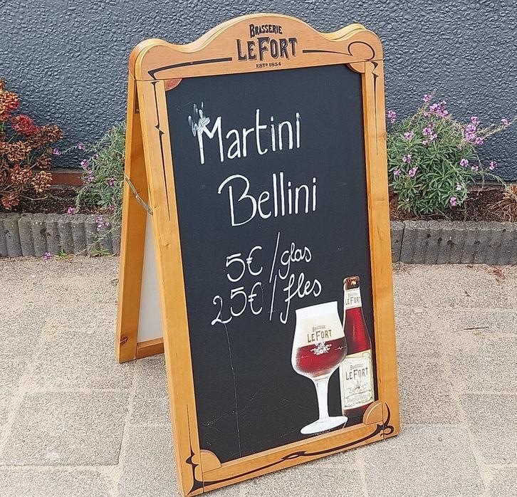 Le Fort stoepbord / Krijtbord /Reclamebord, Verzamelen, Biermerken, Zo goed als nieuw, Reclamebord, Plaat of Schild, Overige merken