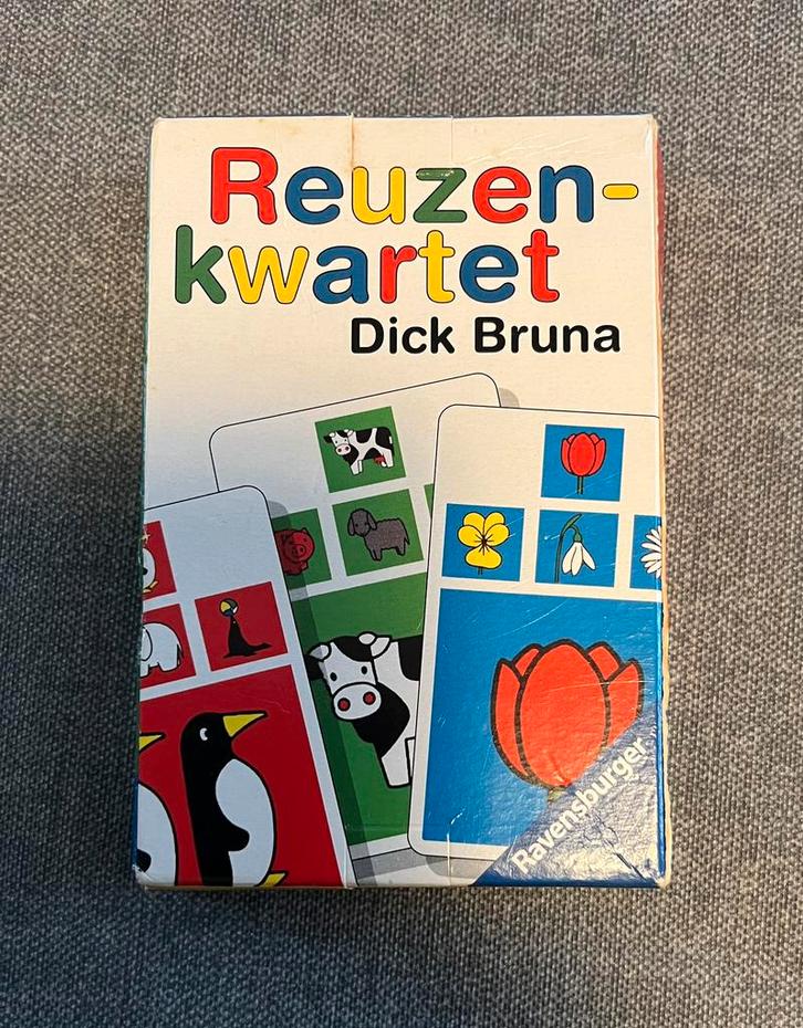 dick bruna reuzenkwartet – kleurrijk kaartspel voor kleuters, Kinderen en Baby's, Speelgoed | Educatief en Creatief, Zo goed als nieuw