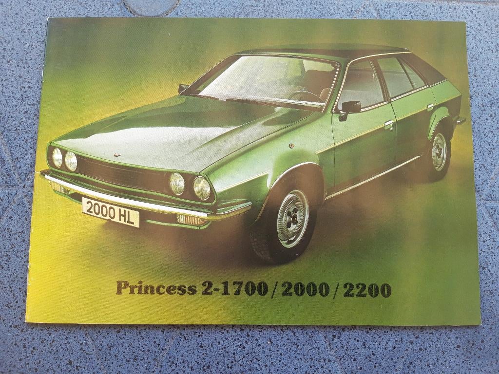 folder Princess 2 - 1700, 2000, 2200 ( Austin ), Austin - Princess - British Leyland, Ophalen of Verzenden, Zo goed als nieuw