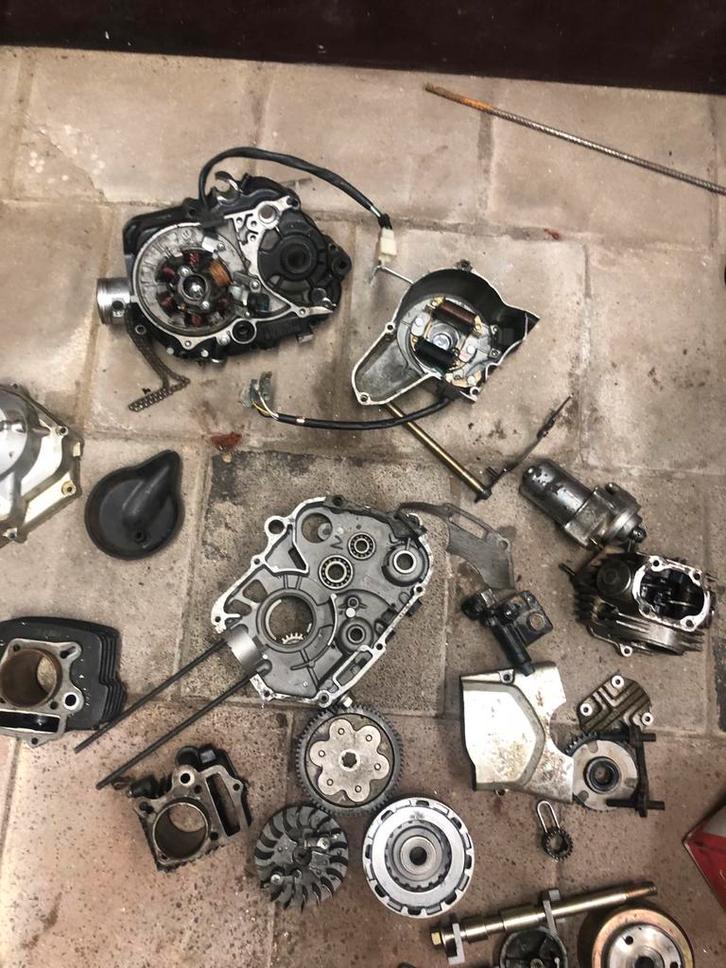 Pitbike 125/110cc Motorblok Onderdelen + Electra, Fietsen en Brommers, Brommeronderdelen | Algemeen, Gebruikt, Blok, Ophalen of Verzenden