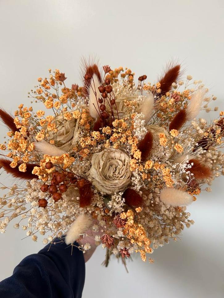 Prachtig Bruidsboeket - Handgemaakt met Liefde, Huis en Inrichting, Woonaccessoires | Droogbloemen, Zo goed als nieuw, Ophalen of Verzenden