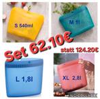 TUPPERWARE Silicon Bags (4) -koelkast-vriezer-magnetron-oven, Ophalen of Verzenden, Nieuw