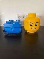 Lego Opbergdozen - Blauw en Geel, Ophalen of Verzenden, Gebruikt, Losse stenen, Lego
