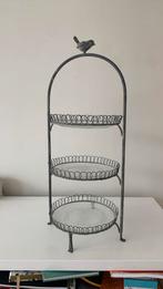 Leuke etagere 3 lagen met glazen schaaltjes, Huis en Inrichting, Woonaccessoires | Etagères, Ophalen of Verzenden, Zo goed als nieuw