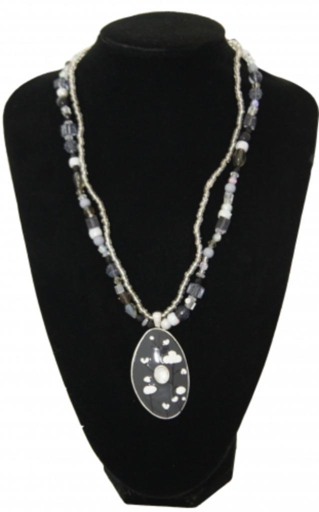 Partij Bijouxtifu halskettingen met amulet Amulet Antracite, Sieraden, Tassen en Uiterlijk, Kettingen, Nieuw, Overige materialen