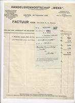 aalten  weka  kaas  1929  factuur + postgirocoupon, Overige typen, Gebruikt, Verzenden
