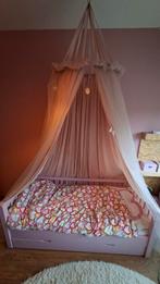 Roze Meisjes bed met Hemel & Lade, Kinderen en Baby's, Ophalen, Gebruikt, 70 tot 85 cm, 140 tot 160 cm