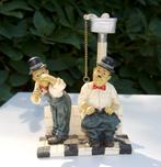 Laurel & Hardy op en bij de wc, Verzamelen, Beelden en Beeldjes, Ophalen, Gebruikt, Fantasy