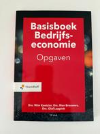 Basisboek Bedrijfseconomie Opgaven - Nieuw, Ophalen of Verzenden, Beta, Nieuw, HBO