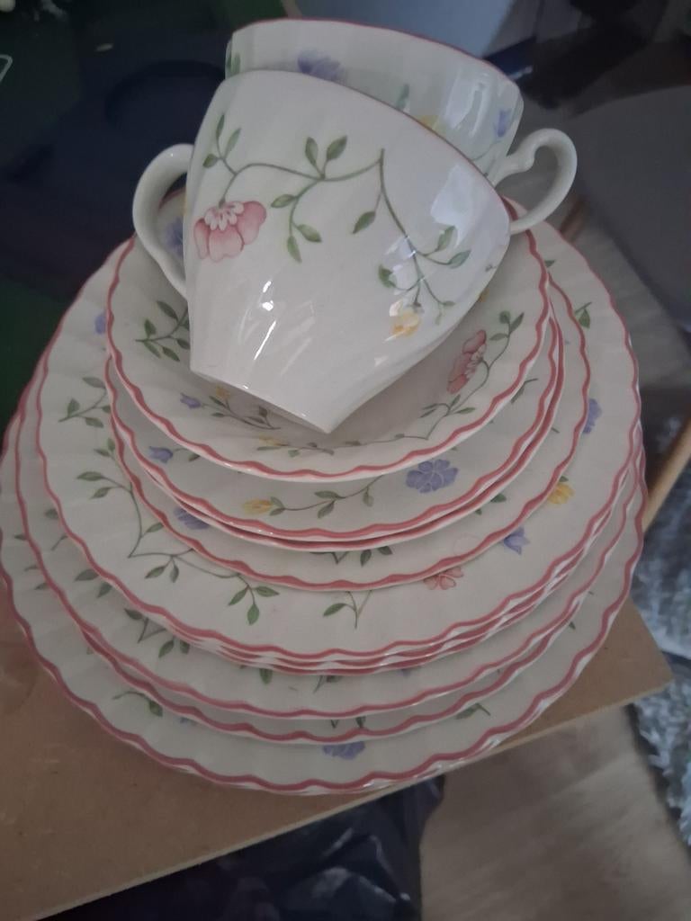 High Tea Servies Zo Goed Als Nieuw, Ophalen, Zo goed als nieuw, Overige stijlen, Porselein