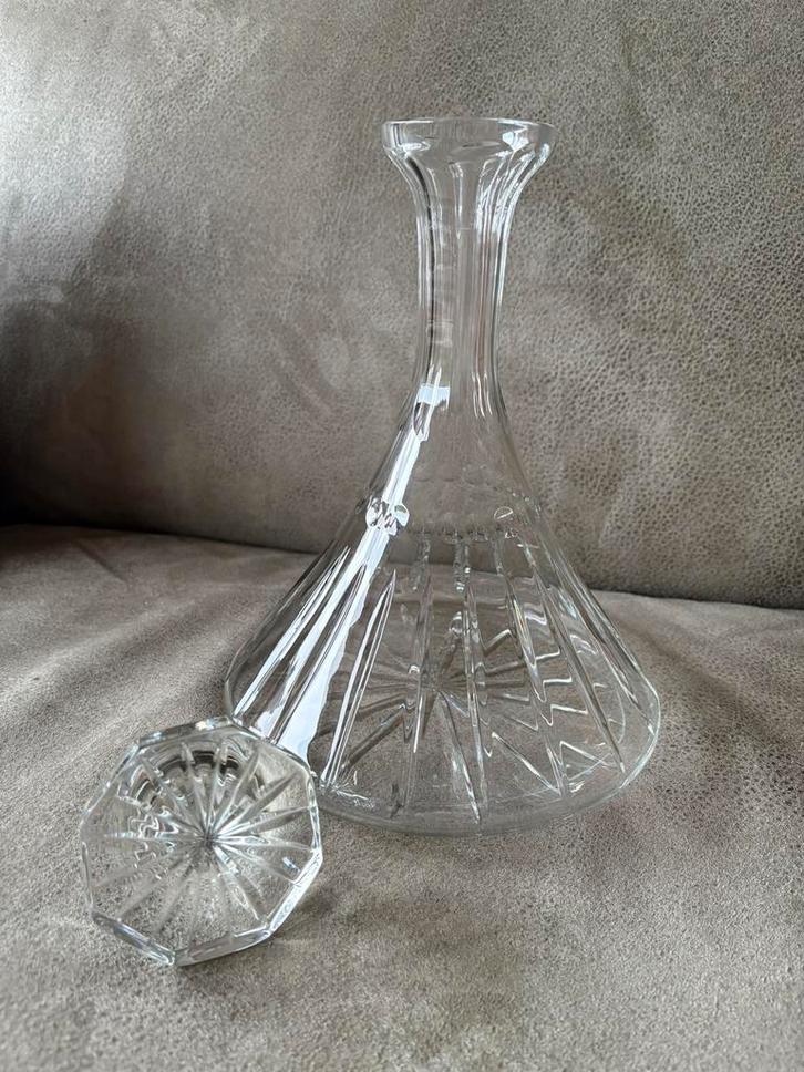 Kristallen karaf met stolp, Antiek en Kunst, Antiek | Glas en Kristal, Ophalen of Verzenden