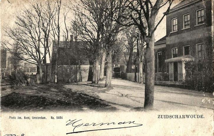 Ansichtkaart: Zuid-Scharwoude, Verzamelen, Ansichtkaarten | Nederland, Gelopen, Noord-Holland, Voor 1920, Verzenden