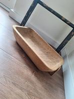 Houten Trog Schaal - Decoratief, Huis en Inrichting, Gebruikt, Schaal, Ophalen of Verzenden, Rechthoekig