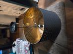 Mooie grote zwarte lamp kap binnen in goud., Huis en Inrichting, Ophalen