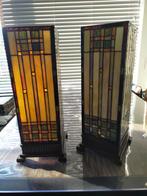 2 schemerlampen glas in lood., Ophalen, Zo goed als nieuw, Glas, Minder dan 100 cm