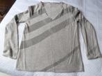 Burberry London pure cashmere zomertrui, grijze check, nw., Kleding | Dames, Grijs, Burberry, Maat 38/40 (M), Zo goed als nieuw