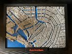 3D Stadskaart Amsterdam – Unieke Handgemaakte Wanddecoratie, Ophalen of Verzenden, Zo goed als nieuw, Heel Europa, Landkaarten