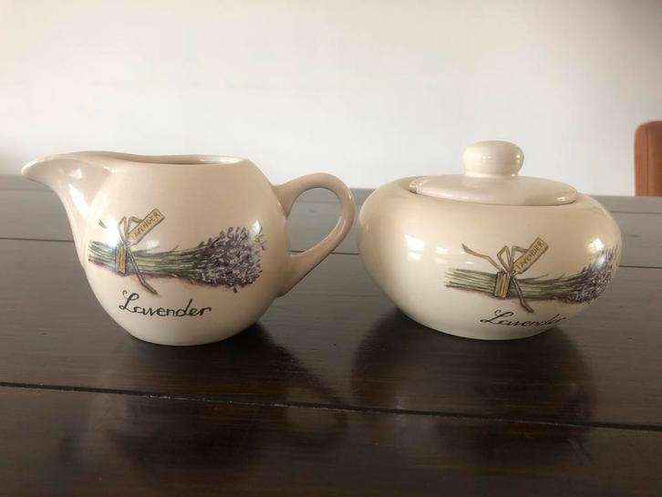 Suikerpot en Melkkan Set - Jet ter Steege, Huis en Inrichting, Keuken | Servies, Zo goed als nieuw, Overige typen, Overige stijlen