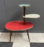 50 jaren etagère plantentrap tafel rood groen wit formica, Ophalen, Gebruikt