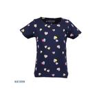 Blue Seven - T-shirt - hartjes - blauw - mt 110, Kinderen en Baby's, Kinderkleding | Maat 110, Blue seven, Meisje, Nieuw, Ophalen of Verzenden
