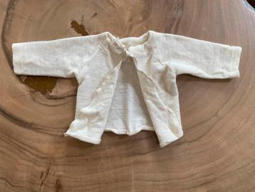 Cosilana wol frottée strikvestje newborn beschikbaar voor biedingen