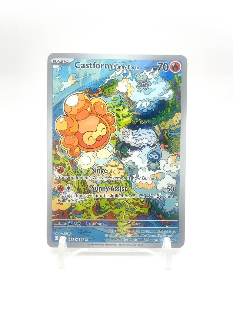 Castform Sunny Form #195 Pokemon Surging Sparks, Verzenden, Nieuw, Losse kaart, Foil
