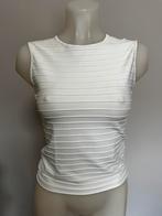 Versace mouwloze witte top maat S, Verzenden, Zo goed als nieuw, Wit, Zonder mouw