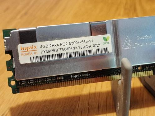 Hynix 4GB DDR-2 HYMP351F72AMP4N3-Y5 meerdere stuks, Computers en Software, RAM geheugen, Zo goed als nieuw, Server, 4 GB, DDR2