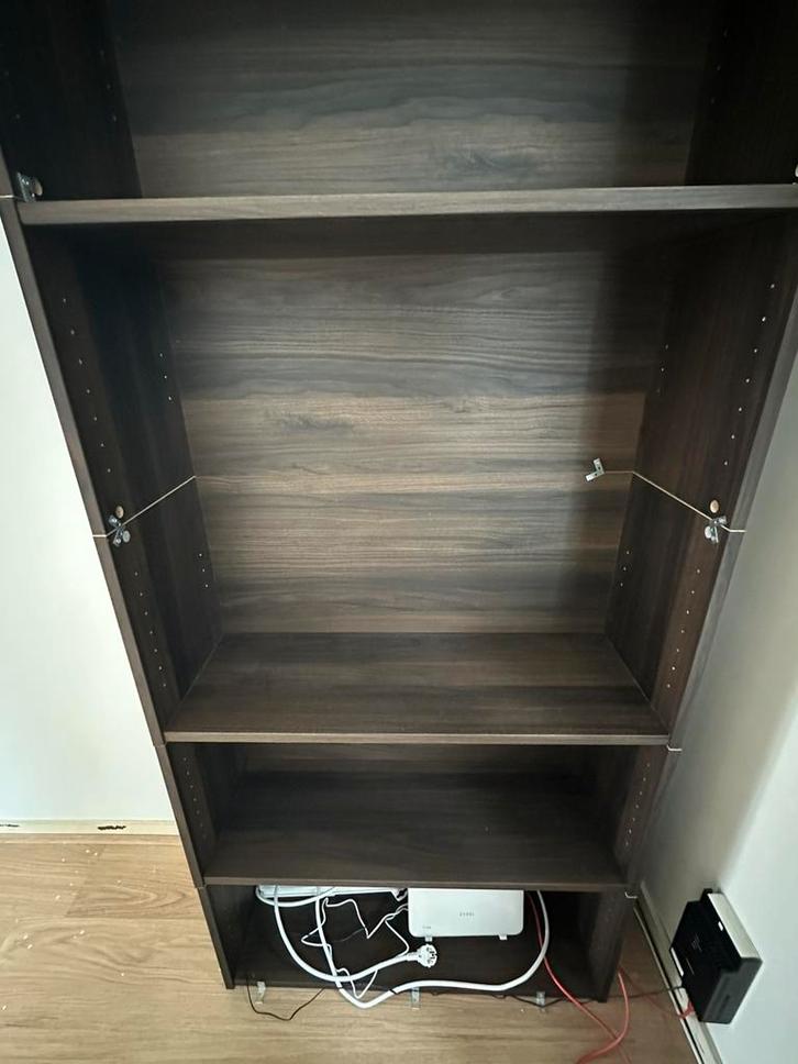 IKEA BILLY boekenkast6 plankenDonkerbruin, Huis en Inrichting, Kasten | Schoenenkasten, Gebruikt, Ophalen