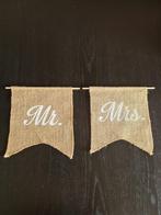 Juten banners Mr&Mrs, bruiloft, trouwen, Kleding | Dames, Ophalen of Verzenden