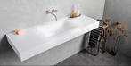 Soft Single Solid Surface Corian wastafel 160 cm, Ophalen of Verzenden, Nieuw, Wastafel