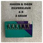 No 2 - Haken / ogen x 6 setjes, Hobby en Vrije tijd, Naaien en Fournituren, Ophalen of Verzenden, Zo goed als nieuw, Rits of Sluiting