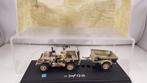 Army Jeep Willys CJ-2A+ aanhanger Cararama 1:43, Overige merken, Ophalen of Verzenden, Zo goed als nieuw, Auto