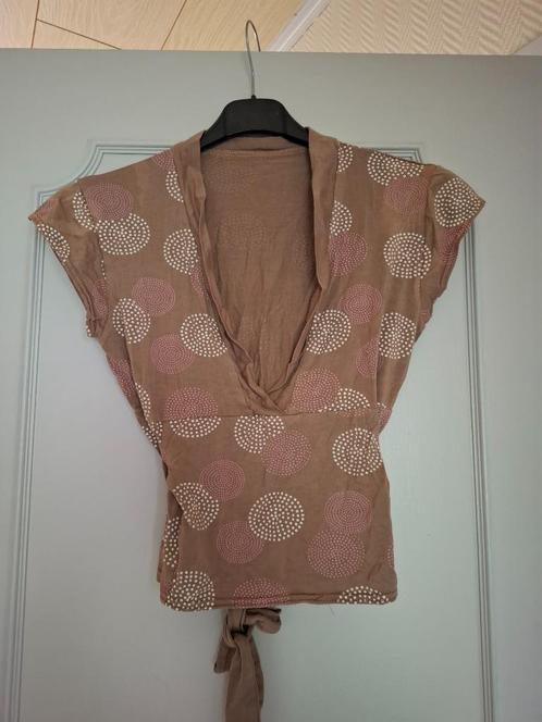 Pralinébruine top, Kleding | Dames, Tops, Nieuw, Maat 36 (S), Bruin, Zonder mouw, Ophalen of Verzenden