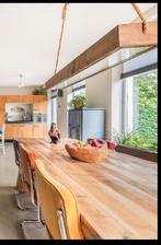 Houten Eettafel Lamp, Huis en Inrichting, Ophalen, Zo goed als nieuw, 75 cm of meer