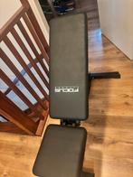 Gewichtstoel+dumbel*gewichten, Sport en Fitness, Ophalen, Zo goed als nieuw