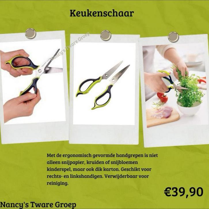 Keukenschaar Tupperware, Huis en Inrichting, Keuken | Tupperware, Nieuw, Overige typen, Groen, Ophalen