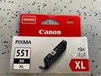 2x Canon Cartridge, Pixma 551BK-XL, kleur;  zwart, Canon, Nieuw, Ophalen of Verzenden