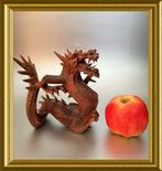 Oud houtsnijwerk draak, Antiek en Kunst, Ophalen of Verzenden