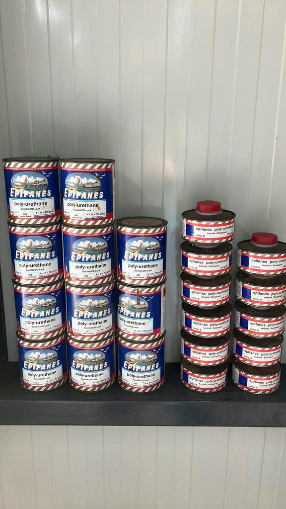 11 liter Epifanes 2K jachtlak hoogglans zwart (801), Watersport en Boten, Accessoires en Onderhoud, Nieuw, Verven, Ophalen