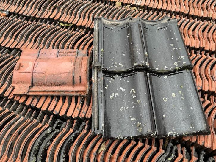Dakpan vh glazuur 850 stuks met gevelpan en nokpannen., Tuin en Terras, Tegels en Klinkers, Gebruikt, Overige typen, Overige materialen