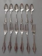 R&B 90 Verzilverde lepeltje of gebaksvorkjes  gemerkt, Antiek en Kunst, Antiek | Bestek, Verzenden