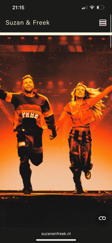 2x sta plaatsen Suzan&Freek, Tickets en Kaartjes, Concerten | Nederlandstalig, Twee personen, Mei