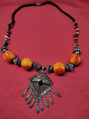 Vintage berber ketting handgemaakt kralen  beschikbaar voor biedingen
