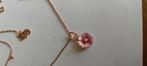 Pandora   rose halsketting rose met hanger, Pandora, Ophalen of Verzenden, Zo goed als nieuw, 1 bedel